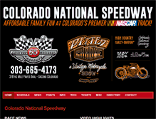 Tablet Screenshot of coloradospeedway.com